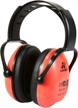 amplim hearing protection earmuff for toddlers kids teens adults - american ansi, european ce, and australian standards certified - coral logo