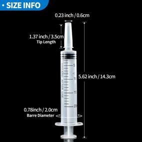 img 3 attached to BSTEAN 20Ml Non-Needle Syringe (Pack Of 5) For Industrial, Scientific, And Pet Feeding Needs