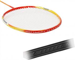 img 2 attached to KEVENZ 2 Pack High-Grade Carbon Fiber Badminton Racquet Set W/Carry Bag - Red & Black
