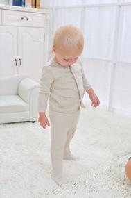 img 3 attached to Dordor & Gorgor Organic Cotton Footed Baby Pajamas - Dye-Free & Cozy