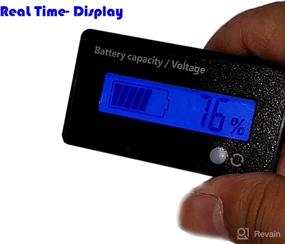 img 3 attached to ⚡ MGGi Battery Meter: Accurate Voltage Monitor Gauge for Golf Cart, RV, Marine, and More - Blue
