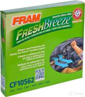 🚗 fram фильтр для воздуха салона fresh breeze с добавкой arm &amp; hammer baking soda, cf10562 - совместим с выбранными автомобилями lexus, белого цвета логотип