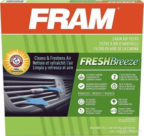 img 1 attached to 🚗 FRAM Фильтр для воздуха салона Fresh Breeze с добавкой Arm &amp; Hammer Baking Soda, CF10562 - совместим с выбранными автомобилями Lexus, белого цвета