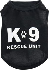 img 3 attached to 🐶 Summer Casual 6 Pack Black Dog Shirt Puppy Clothes: Trendy Security Print Vest for Small Dog Boy, Ideal for Chihuahua, Yorkies, Small Dog Cat - Fashion Outfits Included