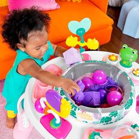 img 1 attached to Bright Starts Bounce Bounce Baby 2-In-1 Activity Jumper & Table - Playful Palms