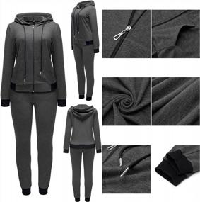 img 2 attached to Women'S Lounge Wear Tracksuits Set By Nimsruc - Trendy Two-Piece Outfits
