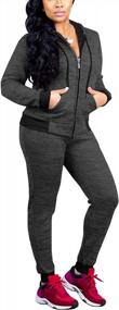 img 4 attached to Women'S Lounge Wear Tracksuits Set By Nimsruc - Trendy Two-Piece Outfits