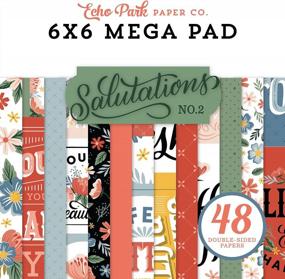 img 1 attached to Echo Park Salutations No. 2 Collector'S Pack - 12X12 Collection, Solids, 6X6 Mega Pad & More!