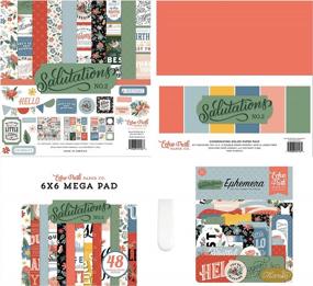 img 4 attached to Echo Park Salutations No. 2 Collector'S Pack - 12X12 Collection, Solids, 6X6 Mega Pad & More!