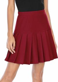 img 3 attached to Women'S High Waist Pleated School Skirt - Cute Tennis And Skater Style