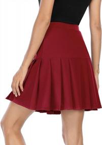 img 2 attached to Women'S High Waist Pleated School Skirt - Cute Tennis And Skater Style