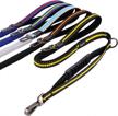 traffic control double handle dog leash from thinkpet - heavy duty comfortable padded bungee leash with reflective material and car seat belt for no-pull training and walking medium to large dogs logo