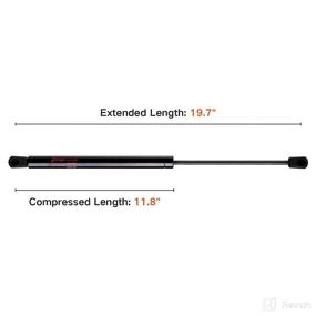 img 3 attached to PAMAGOO 20 inch Gas Spring Strut C16-08053: 80 lbs Per Prop Shock Lift for TV Cabinet, RV Bed Storage Lid, Motorhome Bay Door, and More - 2 Pack