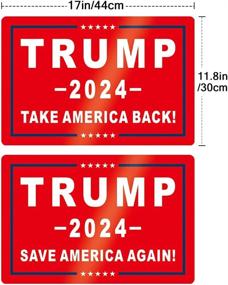 img 3 attached to Trump Magnet Sticker 2024, 2 Pack - Save America Again Bumper Car Stickers for 47th Presidential Election Day Celebration Parades Event - QSUM