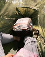 img 1 attached to AnorTrek Professional Camping Hammock: Lightweight, Portable Double With Mosquito Net & Tree Straps - Perfect For Hiking, Backpacking & More! review by Johnnie Trimble
