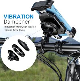 img 2 attached to 📱 KEWIG Vibration Dampening Motorcycle Phone Mount, Antishake Bike Phone Holder, One-Touch Lock & Quick Release, Adjustable Handlebar Fit for 4-7'' Phones