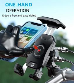 img 3 attached to 📱 KEWIG Vibration Dampening Motorcycle Phone Mount, Antishake Bike Phone Holder, One-Touch Lock & Quick Release, Adjustable Handlebar Fit for 4-7'' Phones