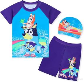 img 4 attached to QAQGood Toddler Swimsuit Cartoon Swimwear Apparel & Accessories Baby Boys good in Clothing