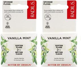 img 1 attached to RADIUS Vanilla Mint Dental Floss 55 Yards Vegan & Non-Toxic Oral Care Boost & Designed To Help Fight Plaque - Pack Of 2