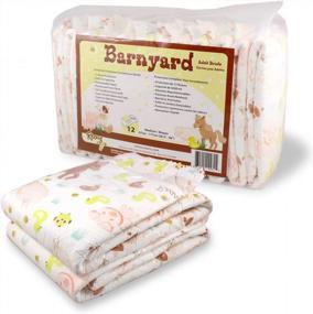 img 2 attached to Rearz Barnyard Small Adult Diapers - Case Of 36 - Perfect For Comfortable And Efficient Incontinence Care