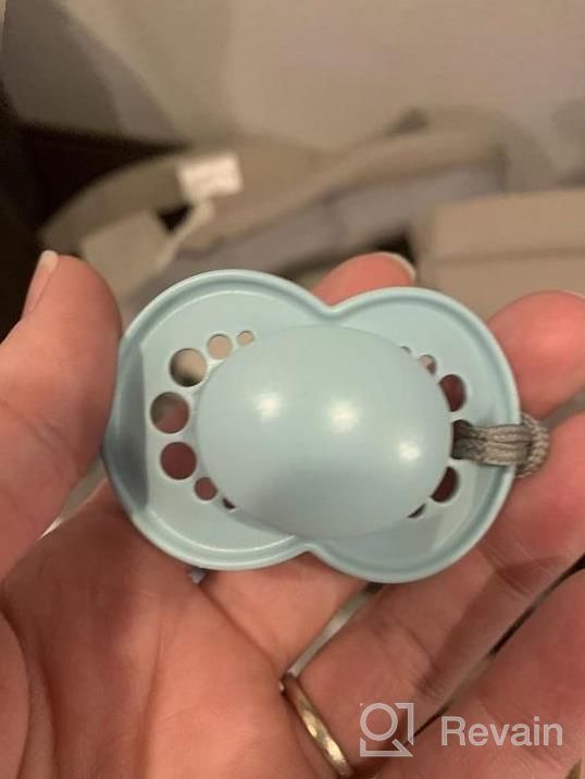 img 1 attached to MAM Baby Pacifier 6-16 Months, Original Matte Nipple Shape For Healthy Oral Development, Boy 2 Pack With Sterilizer Case (1 Count) review by Izzyswave Singh