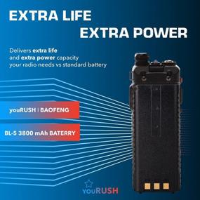 img 3 attached to 4 Pack 3800 MAh BL-5 Extended Battery & USB Charger Set For UV5R, BF-F8HP, UV-5X3 Radio - YouRUSH Accessories