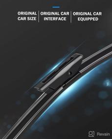 img 2 attached to 🚗 Original Equipment Windshield Wiper Blades Set - Bayonet Arms 18"/19" (Set of 2) for Mini Cooper R55 R56 R57 2013-2015 - Not Compatible with J-Hook