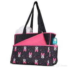 img 2 attached to 🎒 Cudlie! Disney Diaper Tote Bag - Stylish & Practical Baby Bag for Moms, Large Size with Cute Disney Patterns