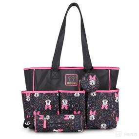 img 4 attached to 🎒 Cudlie! Disney Diaper Tote Bag - Stylish & Practical Baby Bag for Moms, Large Size with Cute Disney Patterns