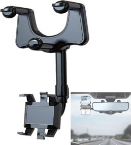 img 4 attached to Smartphones Car Electronics & Accessories: Retractable 360° Rotatable Multifunctional Adjustable