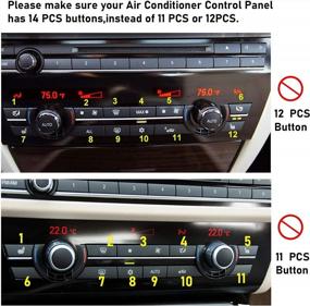img 2 attached to Замена скорости вентилятора BMW и кнопки климат-контроля для моделей 5'F07/F10, 6'F06/F12/F13, 7'F01/F02, X5 F15/F85, X6 F16/F86 (совместима с 14-кнопочной панелью переменного тока)