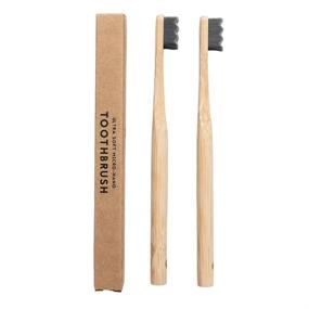 img 2 attached to 🎋 Gongi Wooden Bamboo Toothbrush Micro Nano: Natural and Effective Oral Care Solution