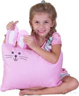 kinder fluff toddler pillow & pillowcase set - hypoallergenic down alternative pillow with cotton covers - baby pillows for sleeping - 13x18 toddler bedding set logo