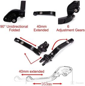 img 1 attached to 🏍️ CNC Motorcycle Accessories: CB1000R Brake Clutch Levers - Foldable and Extendable for Honda CB1000R (2018-2020) & CB1000R NEOSPORT Cafe (2018-2020)