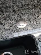 img 1 attached to Stainless Steel Sink Top Air Switch Button With Hose For Garbage Disposal - Food Waste Disposal Part With 2.5 Inch Long Brushed Push Button review by Harry Jenkins