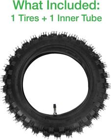 img 3 attached to 🏞️ High-Quality 2.5-10" Off-Road Tire and Inner Tube Set - Perfect Fit for Honda CRF50/XR50, Suzuki DRZ70/JR50, and Yamaha PW50 Dirt Bikes