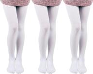 🧦 premium girls' microfiber tights in black for stylish girls' clothing - explore socks & tights collection логотип