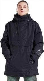 img 4 attached to SNBOCON Womens Mens Ski Snowsuits: Waterproof Warm Snowboard Outwear Pullover Winter Hoodie Jacket Coat