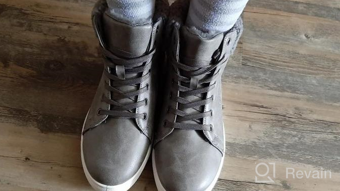 img 1 attached to Women'S Winter Ankle Boots: Adokoo High Top Sneakers, Combat Boots & Short Booties review by Brittany Reed