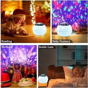 img 3 attached to Alenbrathy Starry Night Light: 360° Rotating Multiple Colors Projector for Kids' Bedrooms & Nursery Decor - Perfect Gift for Christmas & Birthdays