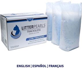 img 3 attached to 🐱 20 lb Tracksless Litter Pearls Cat Litter - White, Clear, and Blue Crystals - TLLP20