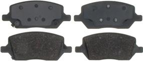 img 1 attached to 🔵 ACDelco 14D1093CH Advantage Ceramic Disc Brake Pad Set for Rear Wheels