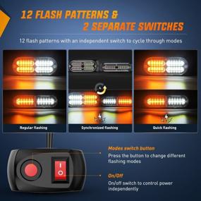 img 1 attached to Stay Safe With Nilight 8PCS LED Strobe Lights: High-Quality Emergency Hazard Warning Lights For Cars, Trucks, RVs, And Campers!