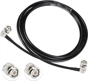 img 2 attached to Eightwood BNC Male To BNC Male Right Angle Extension Cable RG58 Coax 10 Feet For CB Radio, Ham & Amateur Radio, Radio Scanners, Mobile Transceiver