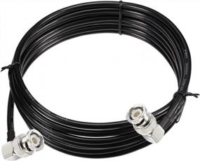 img 3 attached to Прямоугольный удлинительный кабель Eightwood BNC Male-BNC Male RG58 Coax 10 футов для CB-радио, радиолюбителей и радиолюбителей, радиосканеров, мобильных приемопередатчиков