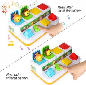 img 2 attached to BACCOW Музыкальные всплывающие игрушки для малышей от 6 до 18 месяцев, идеальные подарки для 9-месячных, 1-летних и малышей, мальчиков и девочек - Игрушки для развития младенцев