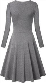img 3 attached to Lotusmile Women'S Long Sleeve Elegant Vintage A Line Dress