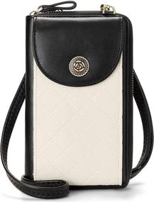 img 4 attached to BROMEN Crossbody Leather Cellphone Shoulder Women's Handbags & Wallets ~ Crossbody Bags