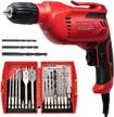 toolman 3/8 electric power drill driver for heavy-duty tasks compatible with dewalt, makita, ryobi, skill, bosch accessories - model 5207q07 logo