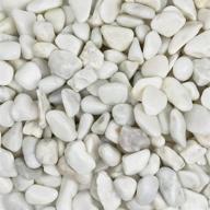 🪨 galashield white rocks pebbles for plants & succulents: aquarium gravel, fish tank & vase decorative stones [2 lbs, 1-2 cm] логотип